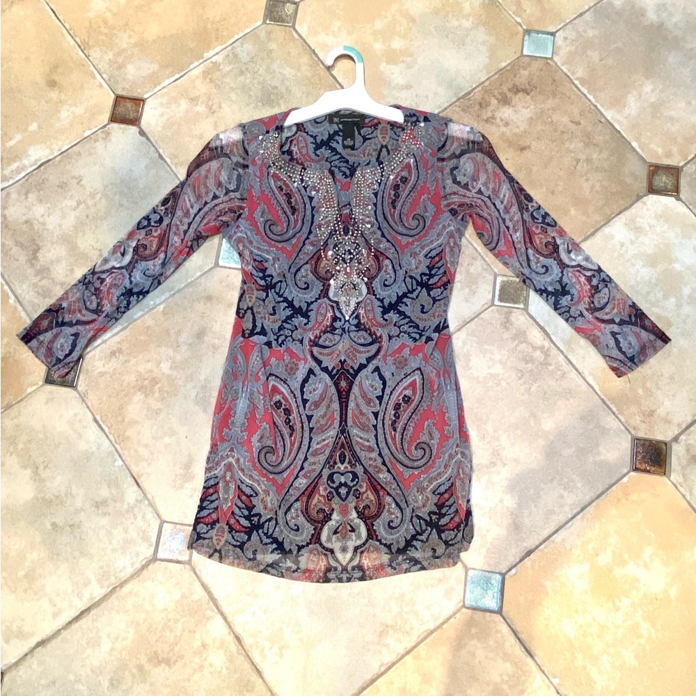 Paisley Tunic Blouse
